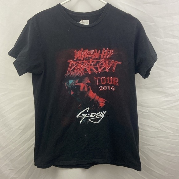 G-eazy -  Men's When Its Dark Out World Tour Tee 2016 Concert A$SP Ferg - Picture 2 of 8